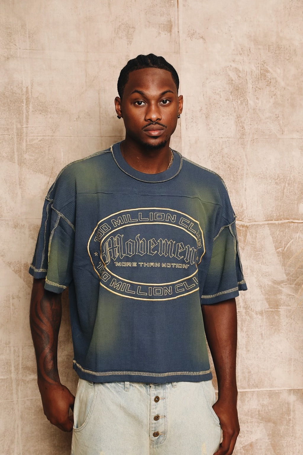 100 million club waffle Tee