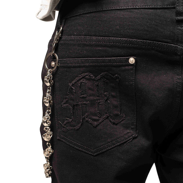ZIPPER FLARE DENIM JEANS