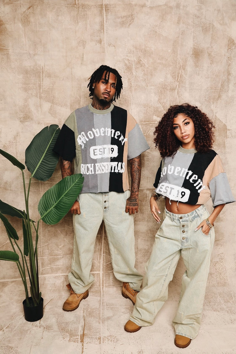 rich essentials mix panel tee